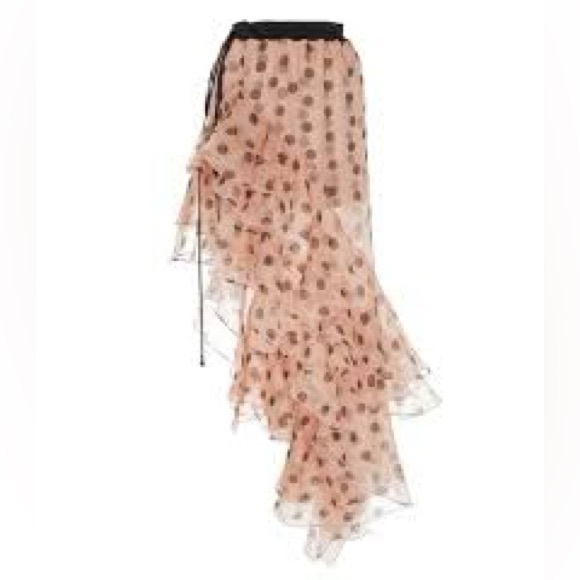 **NWT Johanna Ortiz Walking Palm Organza Skirt** - Picture 8 of 16